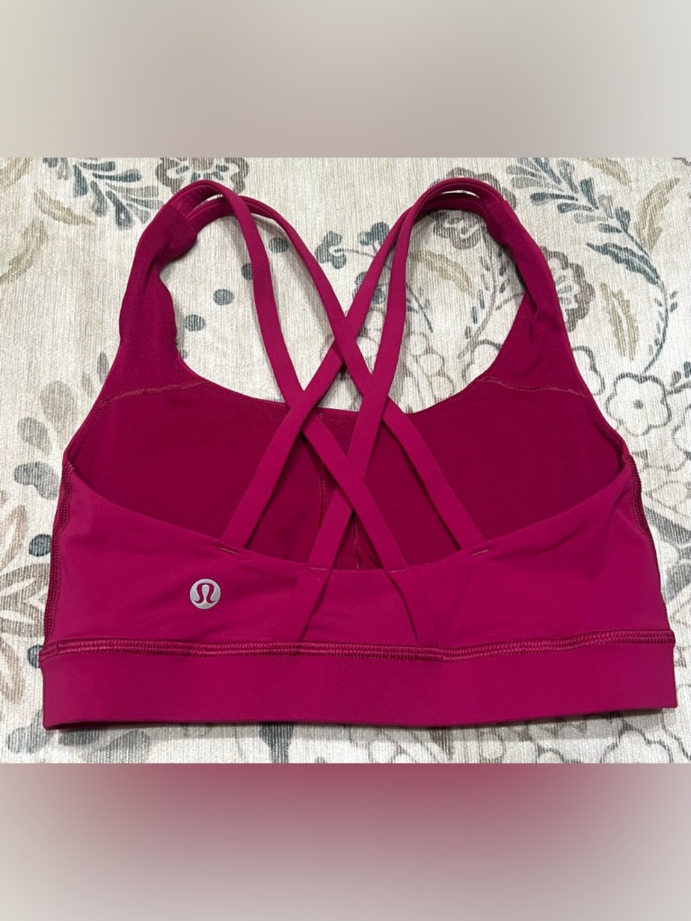 Lululemon Energy Bra *Medium Support, B–D Cups Ripened Raspberry Size 2 - Picture 5 of 6